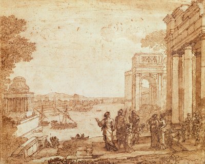 View of Carthage with Dido and Aeneas by Claude Lorrain